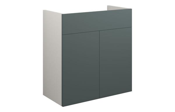 Eden 600mm Standard Basin Unit - Matt Green (Grey Cab)